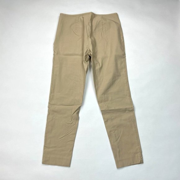 J Mclaughlin Margot Pants Women 12 EUC Stretch Rayon Flat Front Zip Closure - Picture 2 of 12